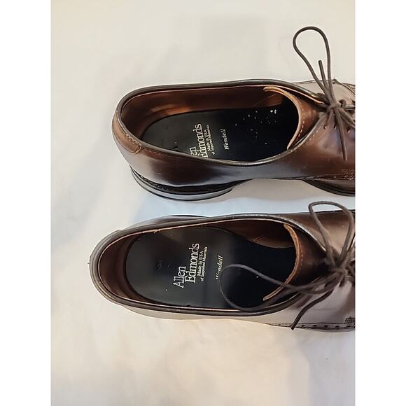 Allen Edmonds mens 10 D Wendell Oxford Dress Shoes Brown Leather Lace Up main image 4